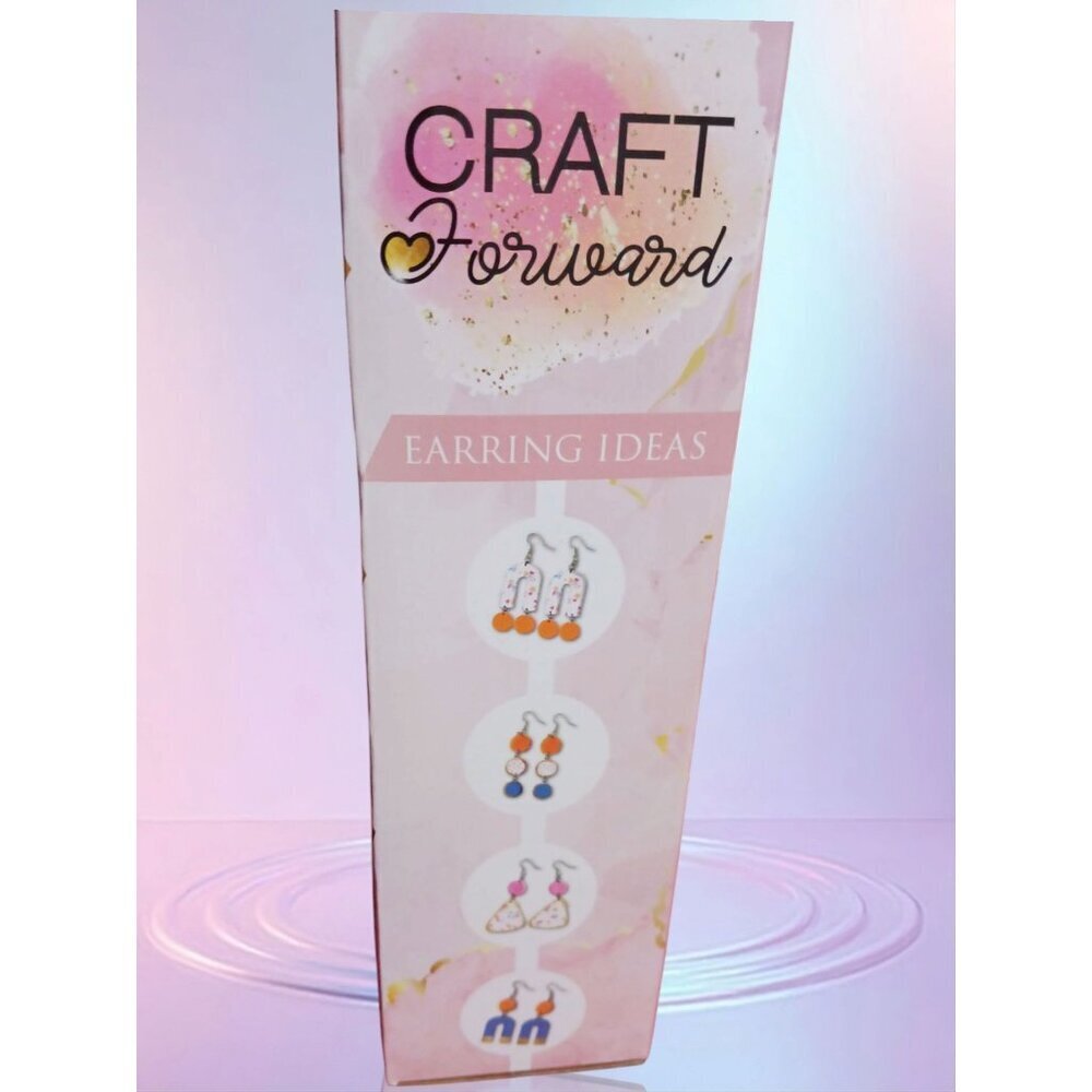 Craft Forward Polymer Clay Earrings Kit  Terrazzo Style  55-Pcs Set 8+ - Picture 4 of 5